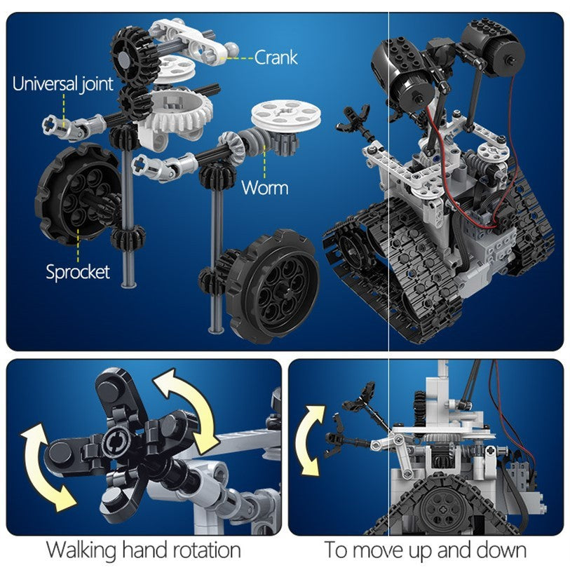 Electric Building Block Robot with Remote Control – 408 Pieces